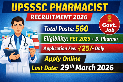 UPSSSC Pharmacist Recruitment 2026